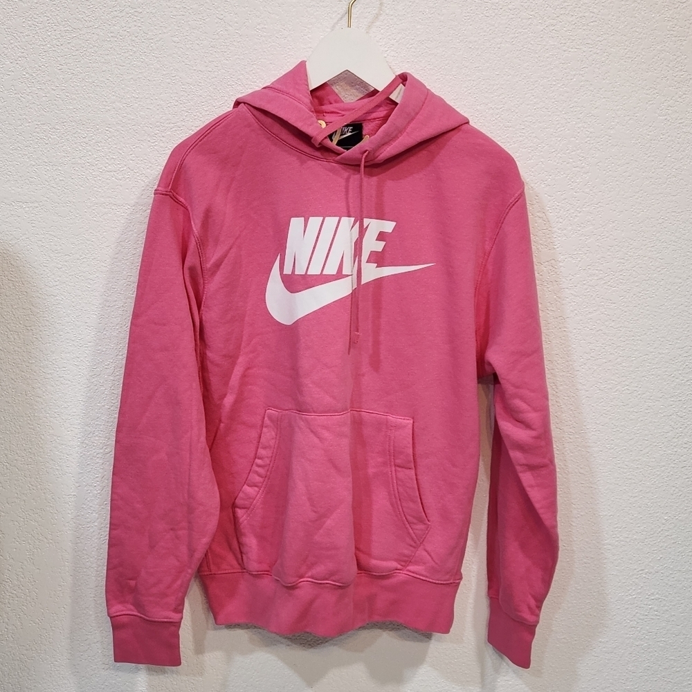 Nike Pink Hoodie with White Logo